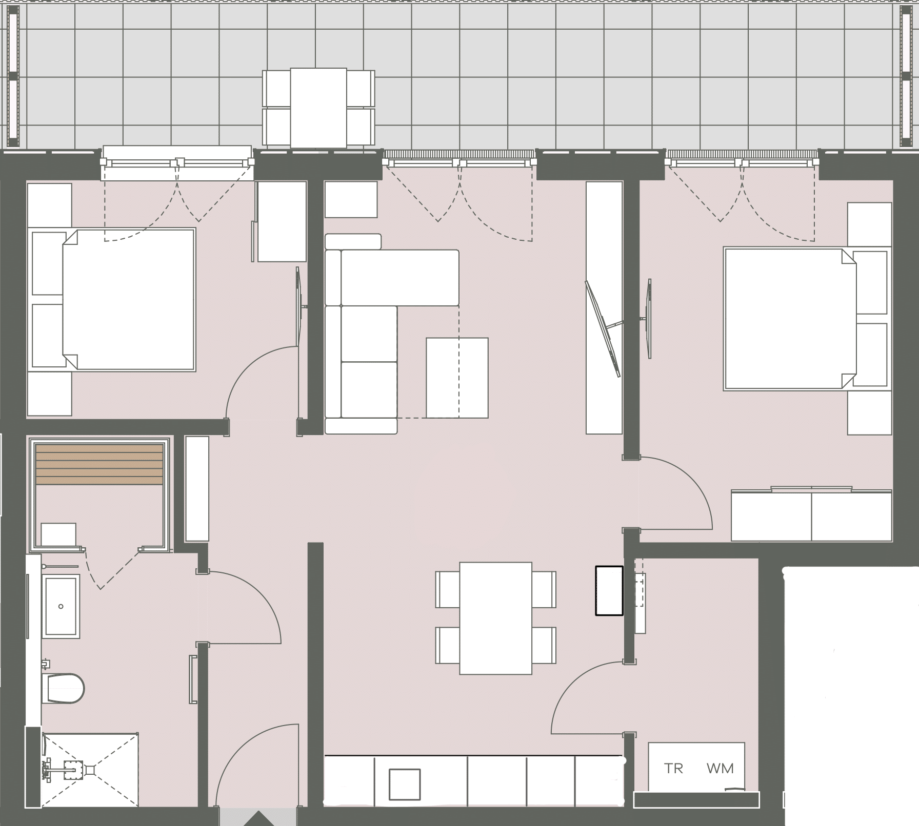 Wohnungsübersicht 2 Wohnungsübersicht - Grundriss Deichloft 2