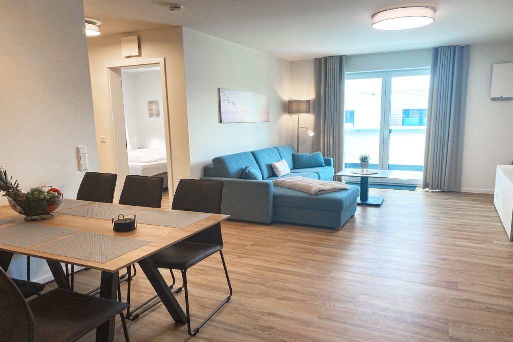Deichloft 2 – Exklusive Ferienwohnung an der Nordsee 3 WohnbereichFoto2 1